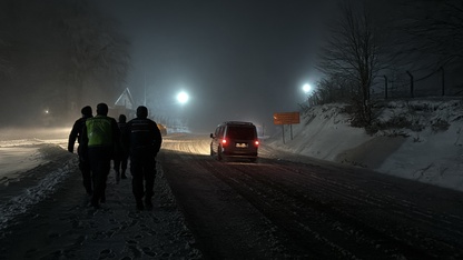 Kütahya'nın Domaniç ilçesinde kar yağışı etkili oluyor