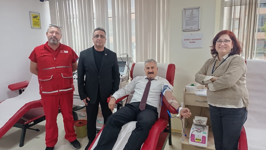 Manisa İl Emniyet Müdürü Aktaş 23. kez kan bağışında bulundu