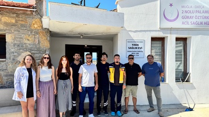Datça'da tatilciler için geçici turizm polikliniği açıldı