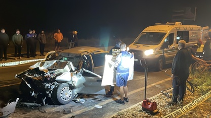 Aydın'da temizlik aracına çarpan otomobilin sürücüsü öldü
