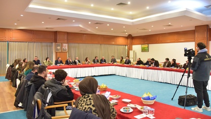 MSKÜ Rektörü Prof. Dr. Kaçar, gazetecilerle bir araya geldi