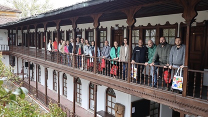 Muğla'da Erasmus Projesi ortakları ebru sanatını deneyimledi