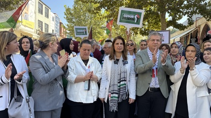 İzmir ve çevre illerde "Gazze için Sessiz Çığlık" etkinliği yapıldı