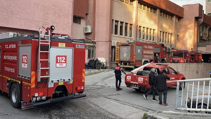 Aydın'da hastanenin çamaşırhane bölümünde çıkan yangın söndürüldü