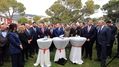 Muğla'da bayramlaşma töreni yapıldı