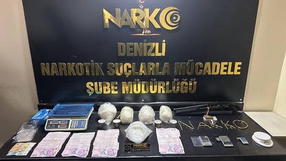 Denizli'de uyuşturucu operasyonunda yakalanan 22 kişi tutuklandı