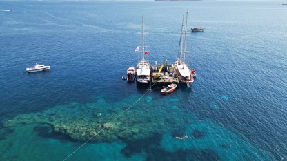 Bodrum'da Blue Exile Art Project Sualtı Parkı'nın 2. etabı açıldı