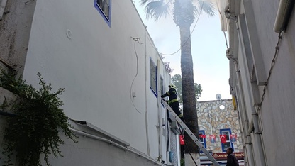 Bodrum'da iş yerinde çıkan yangın söndürüldü