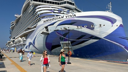 Bodrum'a "Norwegian Viva" kruvaziyeriyle 3 bin 581 yolcu geldi