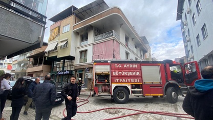 Nazilli'de kurs merkezinde çıkan yangın söndürüldü