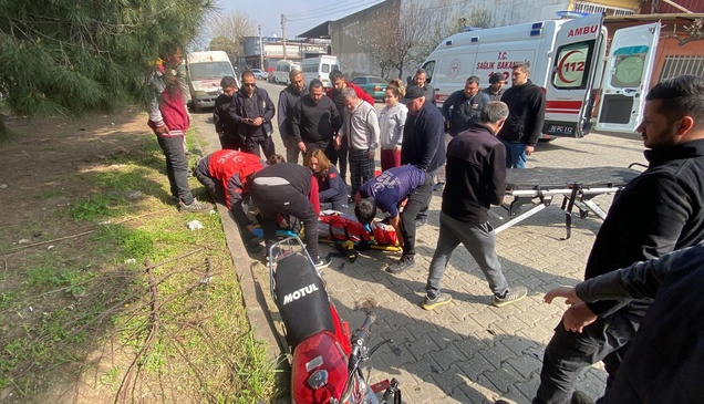 Aydın'da meydana gelen motosiklet kazasında 3 kişi yaralandı