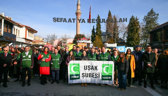 Uşak'ta Yeşilay Haftası dolayısıyla yürüyüş düzenlendi
