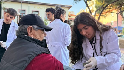 Aydın'da tıp fakültesi öğrencilerinden ücretsiz sağlık taraması