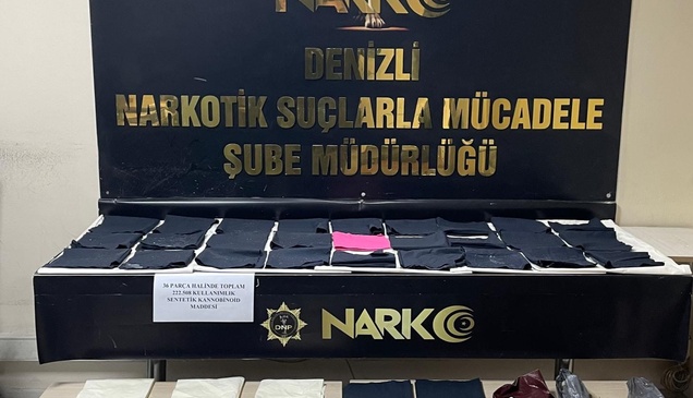 Denizli'de uyuşturucu operasyonunda yakalanan 3 şüpheli tutuklandı