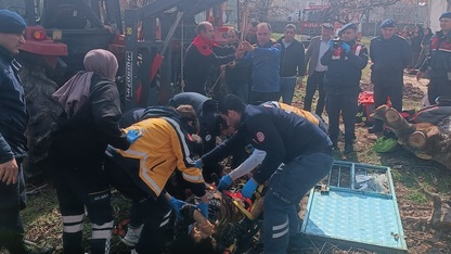 Çivril'de su kuyusuna düşen kişi kurtarıldı