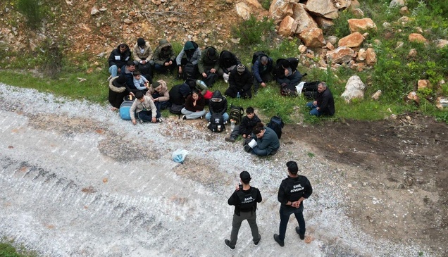 Bodrum'da 21 düzensiz göçmen yakalandı