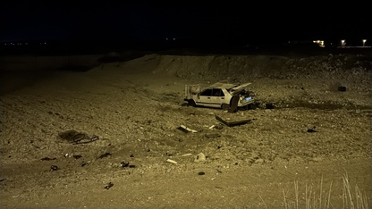 Kütahya'da tarlaya savrulan otomobilin sürücüsü yaralandı