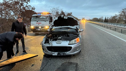 Afyonkarahisar'daki trafik kazasında 2 kişi yaralandı