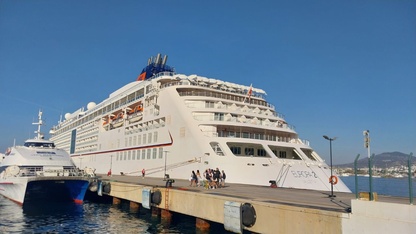 Bodrum'a "Europa 2" kruvaziyeriyle 481 yolcu geldi