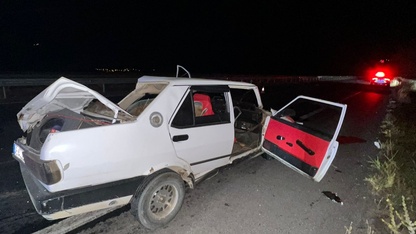Aydın'da istinat duvarına, ardından bir araca çarpan otomobilin sürücüsü öldü